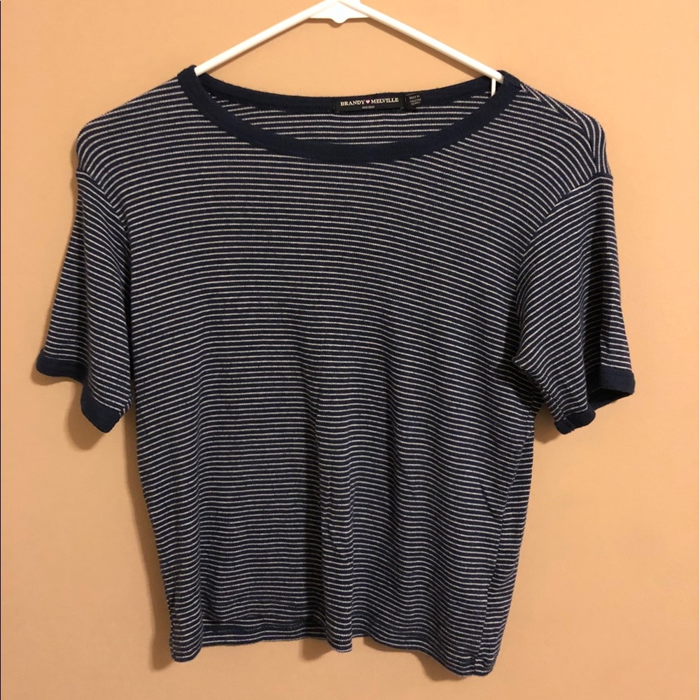 Brandy Melville ringer tee